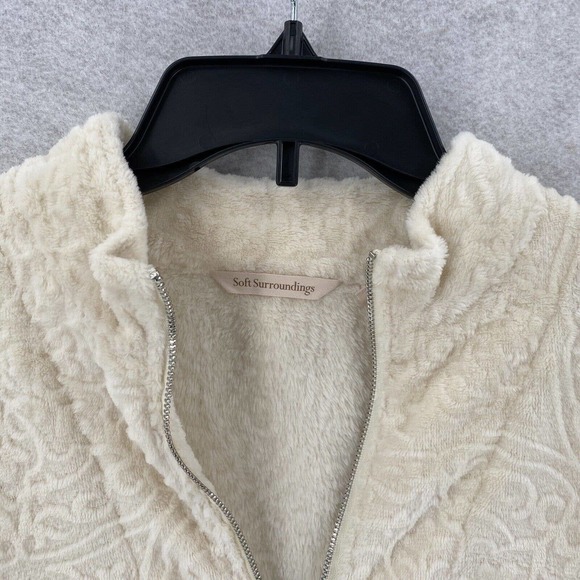 Gorgeous Soft Surroundings Pullover Sweater Top Womens MED Luxe Sherpa Stretch - Picture 4 of 14